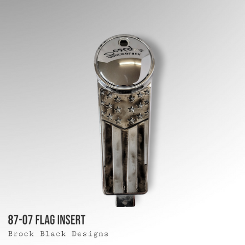 87-07 Touring console insert 3D American Flag