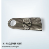 3D skull flag 103 air cleaner insert