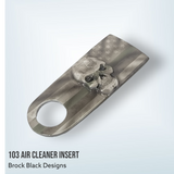 3D skull flag 103 air cleaner insert