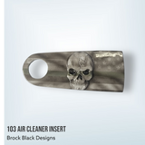 3D skull flag 103 air cleaner insert