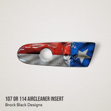 3D skull flag 107 or 114 air cleaner insert