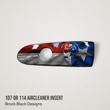 3D skull flag 107 or 114 air cleaner insert