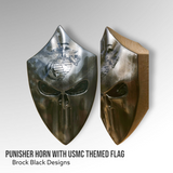 3D Punisher with American flag USMC logo