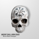 3D ancient skull viking compass