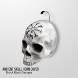 3D ancient skull viking compass