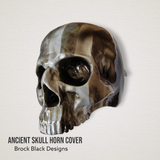 3D ancient skull viking compass