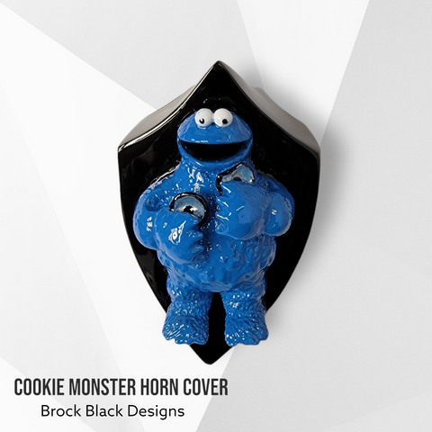 3D cookie monster horn cover