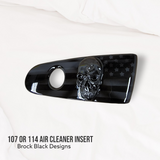 3D skull flag 107 or 114 air cleaner insert