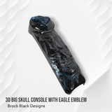 3D eagle, skull and flames themed console