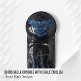 3D eagle, skull and flames themed console