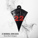 22 Memorial American flag Horn Cover