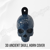 3D ancient skull viking compass