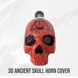 Ancient skull Deathly Hallows symbol horn cover