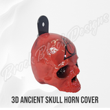 3D ancient skull chaos symbol horn cover