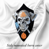 Side-mounted horn 3D Viking skull theme