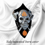 Side-mounted horn 3D Viking skull theme