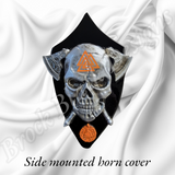 Side-mounted horn 3D Viking skull theme