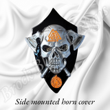 Side-mounted horn 3D Viking skull theme