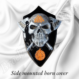 Side-mounted horn 3D Viking skull theme