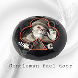 Gentleman Skull themed fuel door
