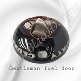 Gentleman Skull themed fuel door