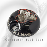 Gentleman Skull themed fuel door