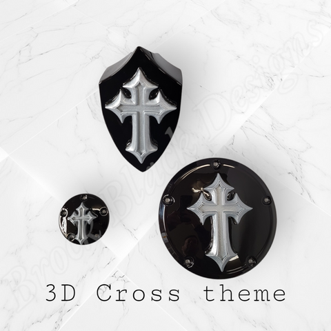 3D cross derby cover, points cover, and horn cover