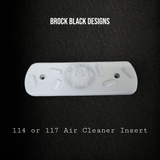 114 & 117 air cleaner insert 3D Second Amendment theme