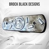 114 & 117 air cleaner insert 3D Second Amendment theme
