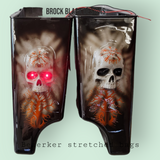 Bezerker themed stretched bags