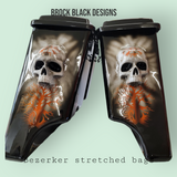 Bezerker themed stretched bags