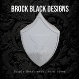 3D Purple Heart horn cover