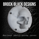 3D Ancient Skull derby cover