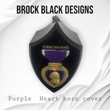 3D Purple Heart horn cover