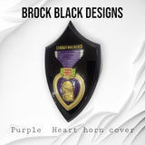 3D Purple Heart horn cover