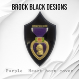 3D Purple Heart horn cover