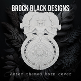 Aztec themed side-mounted horn cover