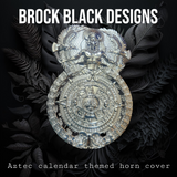 Aztec themed side-mounted horn cover