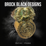 Aztec themed side-mounted horn cover