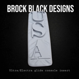 08+ ultra/Electra touring console insert 3D USA