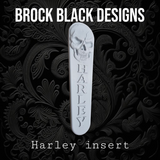 08+ touring console insert 3D Skull flag theme