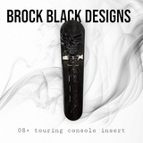 08+ touring console insert 3D Skull flag theme