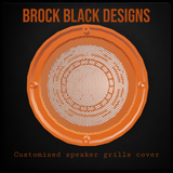 A set of bag Aztec calendar speakers covers