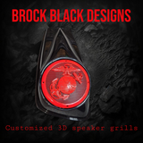 A set of  bag USMC speakers grill covers