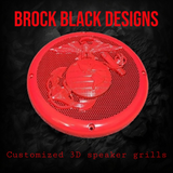 A set of  bag USMC speakers grill covers