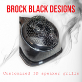 Competition series of webbed skull speakers grill covers