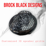 Competition series of webbed skull speakers grill covers
