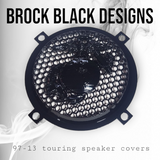 97-25+ Harley inner Touring 3D USMC speakers grill covers set