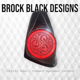 A set of bag Celtic knot speakers grill covers