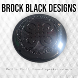 A set of bag Celtic knot speakers grill covers